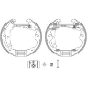 Mintex Brake Shoe Set Axle Kit fits Citroën C1 2005-2014 1.0 1.4