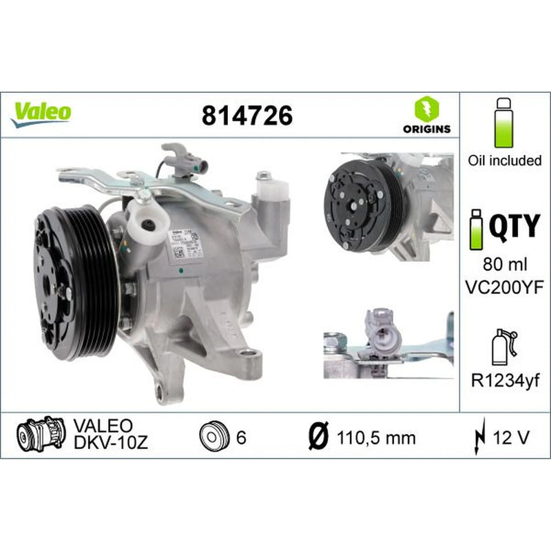 Valeo Air Conditioning Compressor 814726