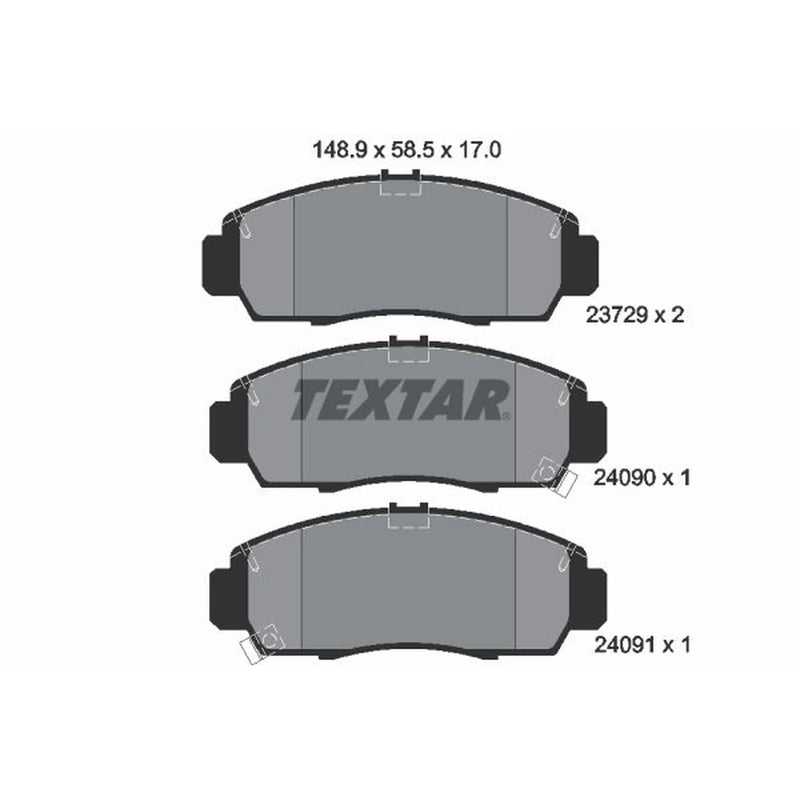 Textar Front Brake Pad Set 2372901