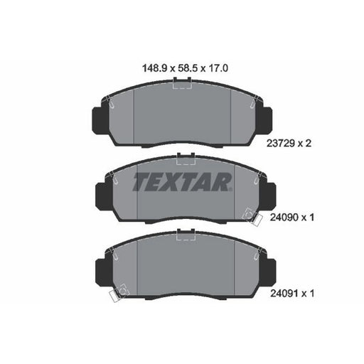 Textar Front Brake Pad Set 2372901