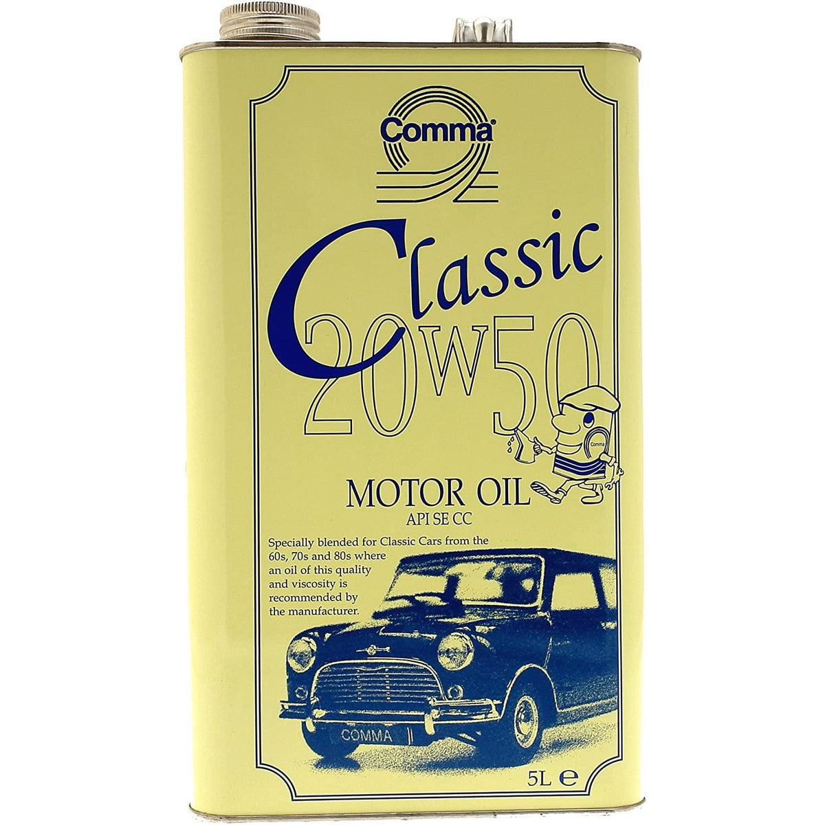 Comma - Classic Motor Oil Car Engine Performance 20W50 Old Engines - 5 ...