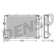 Denso Engine Radiator DRM23031