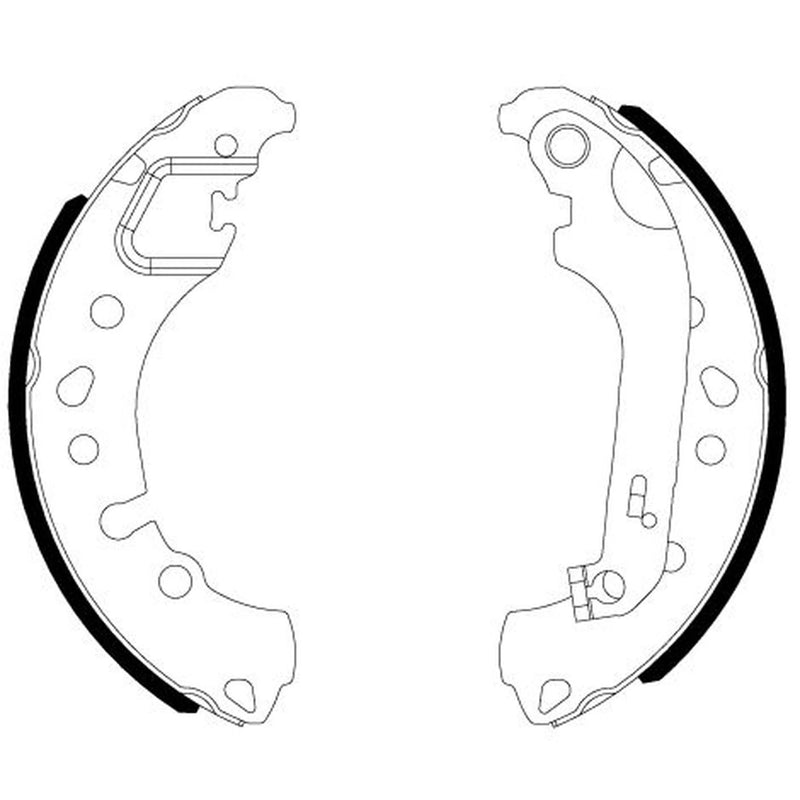 Mintex Brake Shoe Set Axle Kit fits Ford Fiesta VII 2017-2021 1.0 1.1 1.5