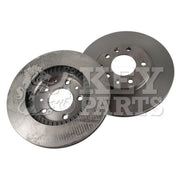Key Parts 2 x Vented Brake Discs fits Mazda MX-5 2005-2016 1.8 2.0