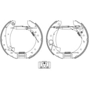 Mintex Brake Shoe Set Axle Kit fits Citroën Relay I 1994-2002 1.9 2.0 2.5 2.8