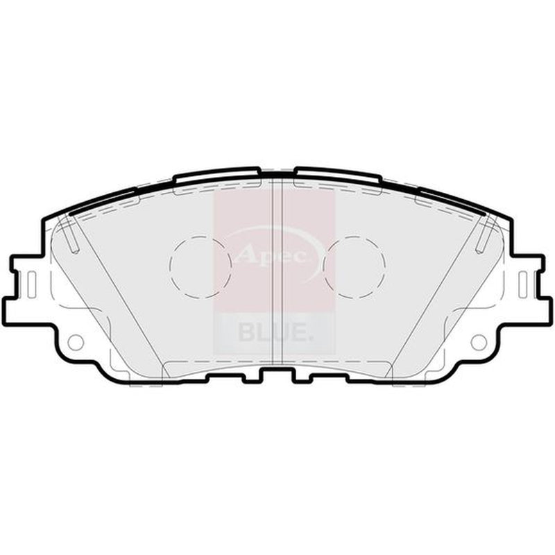 Apec Front Brake Pad Set fits Lexus Es 2018 on