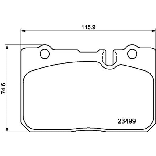 Mintex Front Brake Pad Set fits Lexus Ls 1994-2000