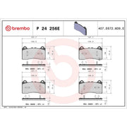 Brembo Front & Rear Pads fits Ford Usa Mustang Mach-E 2020-2022