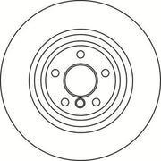 Abtex 2 x Vented Rear Brake Discs BD2154V-x2