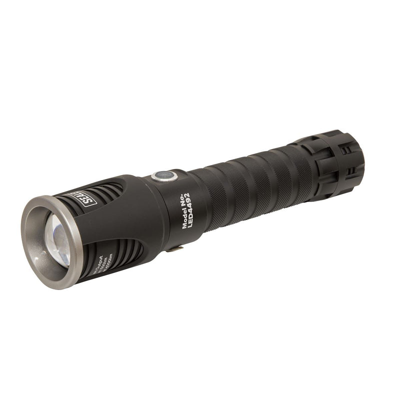 Sealey Aluminium Torch 10W SMD LED Adjustable Focus Rechargeable with USB Port Sealey - Dynamic Drive