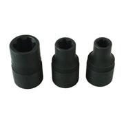 Laser Ribe Socket Set 1/2"D 3pc 6575 Laser - Dynamic Drive