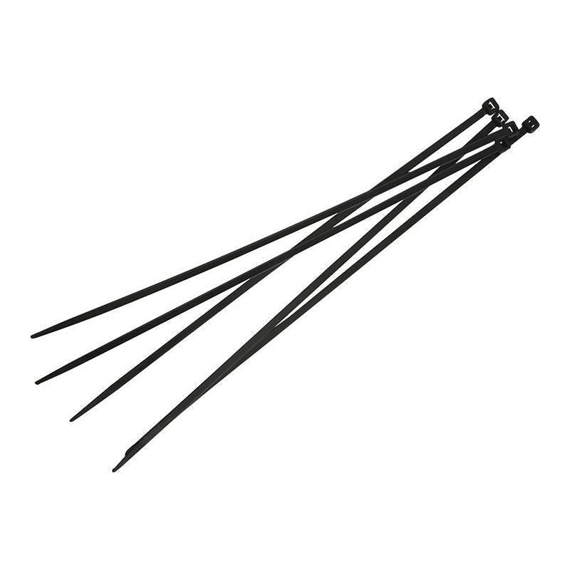 Faithfull Cable Ties Black 4.8 x 300mm (Pack 100) Faithfull - NN4 Online