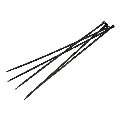 Faithfull Cable Ties Black 4.8 x 300mm (Pack 100) Faithfull - NN4 Online