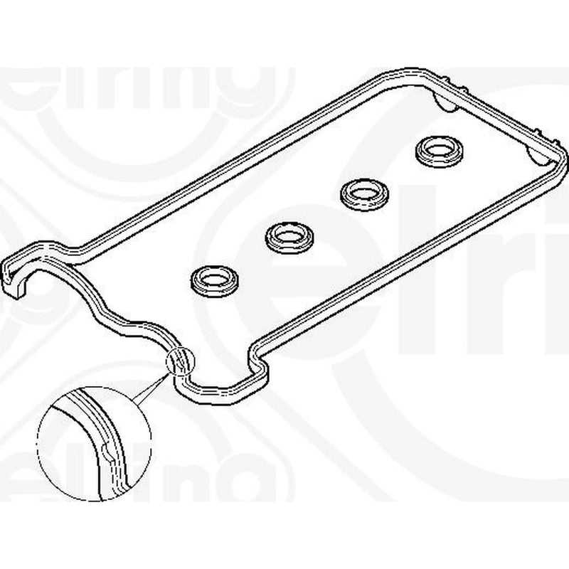 Elring Cylinder Head Cover Gasket Set fits Mercedes-Benz E-Class 1996-1997