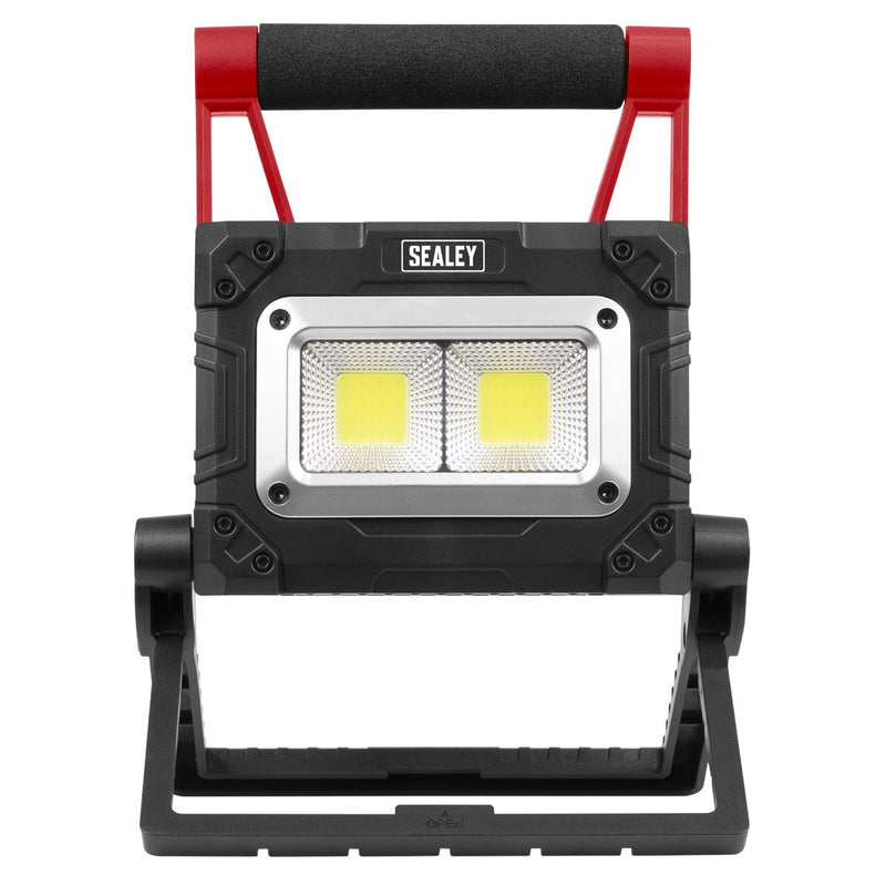 Sealey Rechargeable Solar Powered Portable Floodlight 15W COB LED LEDFL15WS Sealey - Dynamic Drive