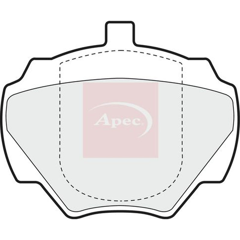 Apec Rear Brake Pad Set fits Land Rover Defender 1990-2016 2.5 3.5 3.9