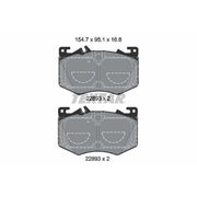 Textar Front Brake Pad Set 2289301