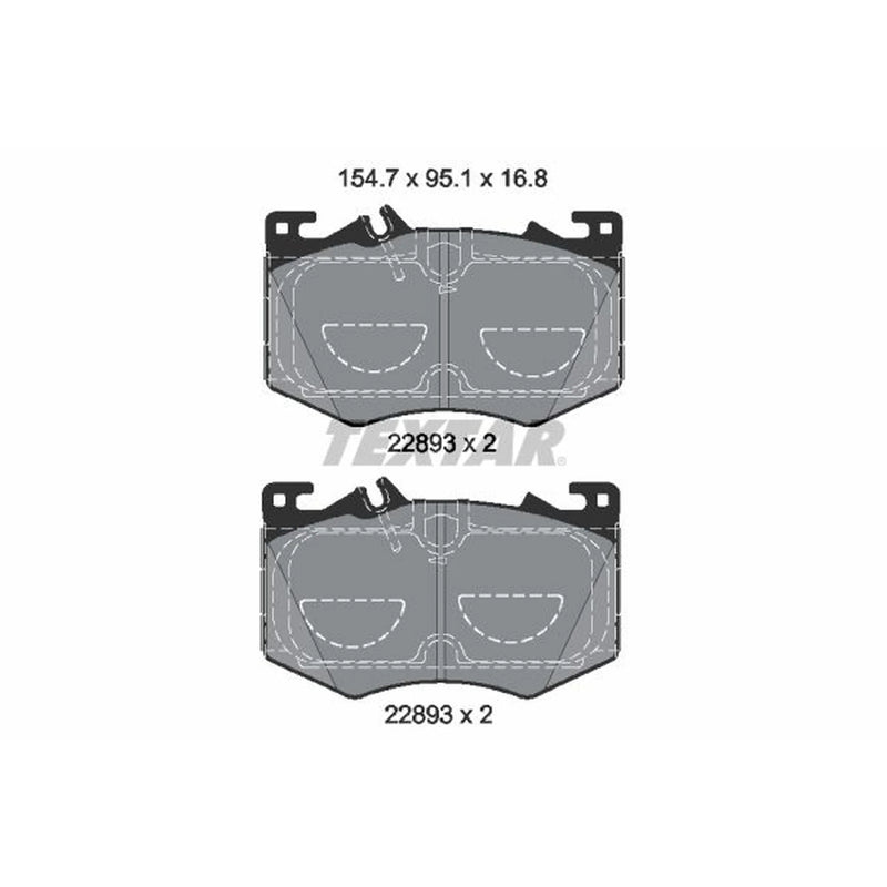 Textar Front Brake Pad Set 2289301