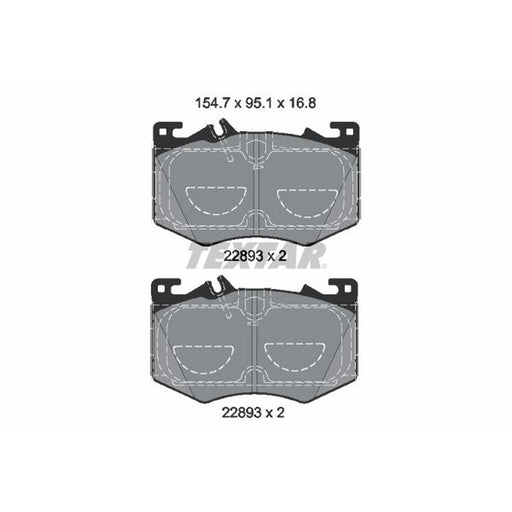 Textar Front Brake Pad Set 2289301