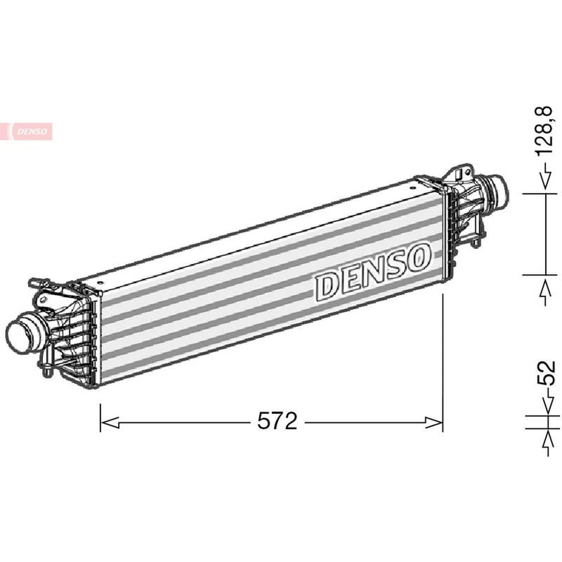 Denso Intercooler (Charge Air Cooler) fits Opel Adam 2014-2018 1.0