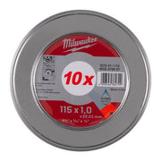 Milwaukee Cut.W Pro+ Scs41 115X1.0mm Metalbox-10Pc - image 1