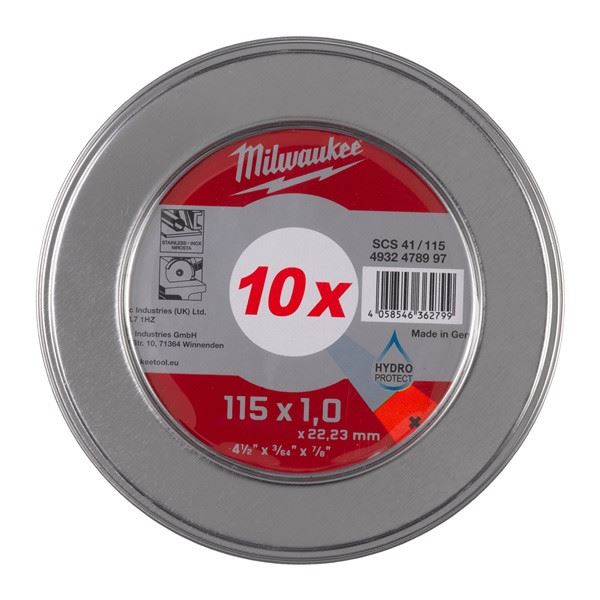 Milwaukee Cut.W Pro+ Scs41 115X1.0mm Metalbox-10Pc - image 1