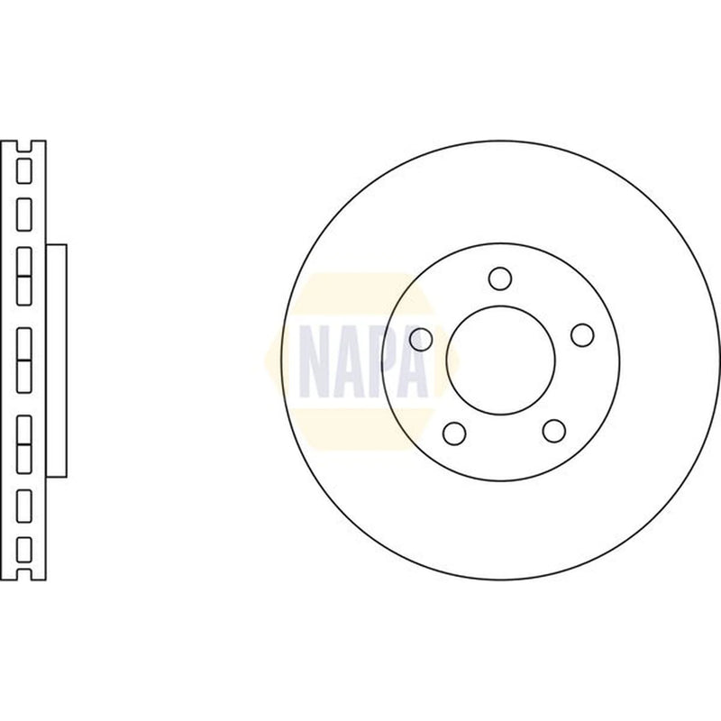 NAPA Front & Rear Brake Discs & Pads fits Nissan Juke 2010-2019 1.6