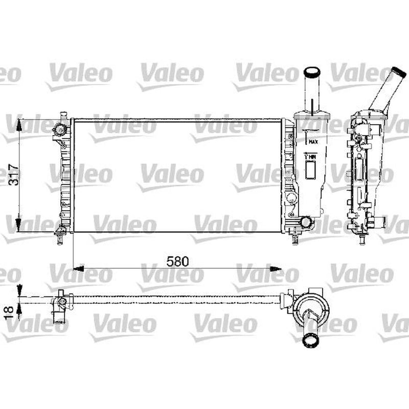 Valeo Engine Radiator 732578