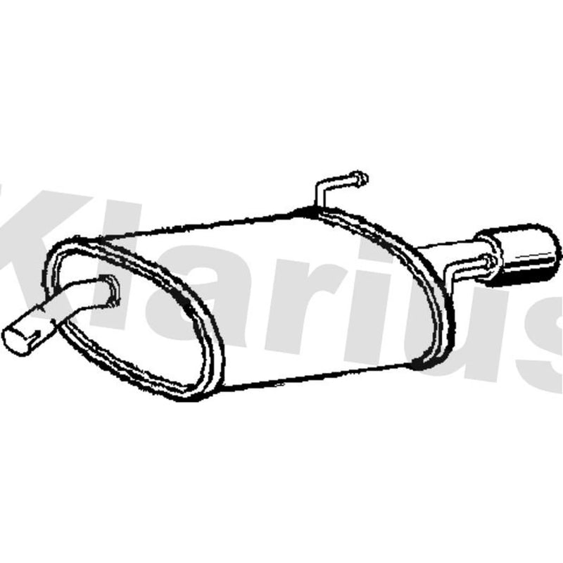 Klarius Box With Tail Pipe Rear fits Opel Insignia A Sports Tourer 2008-2015 2.0