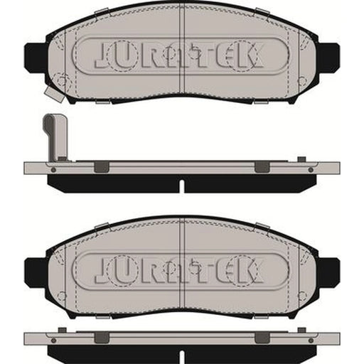Juratek Front Brake Vented Discs & Pads fits Nissan Leaf 2010-2017