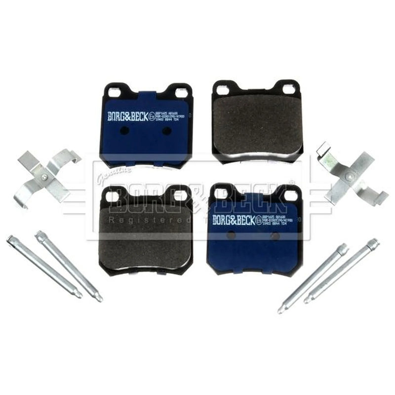 Borg & Beck Rear Brake Solid Discs & Pads fits Saab 9-5 1997-2009 2.0 2.3 3.0