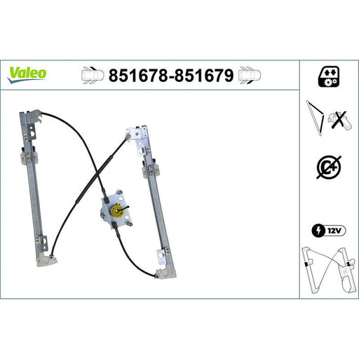 Valeo Electric Window Regulator Lifter 851679