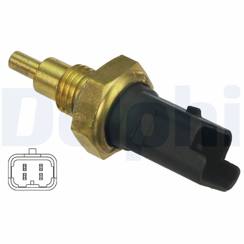 Delphi Coolant Temperature Sensor fits Alfa Romeo 147 2001-2010 1.6 2.0 3.2