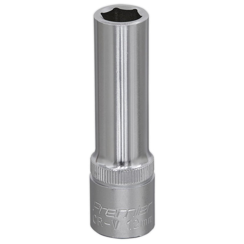 Sealey WallDrive Socket 12mm Deep 1/2"Sq Drive S1212D Sealey - Dynamic Drive