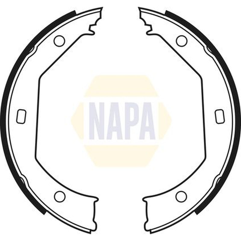 NAPA Parking Brake Shoe Set fits Alpina D3 2005-2008 2.0