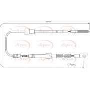 Apec Handbrake Cable Left Rear fits BMW 3 1982-1994 2.3 2.5