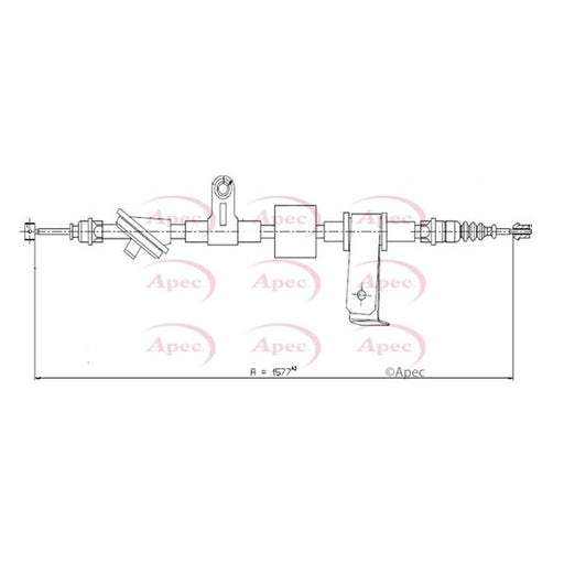 Apec Handbrake Cable Right Rear CAB1596