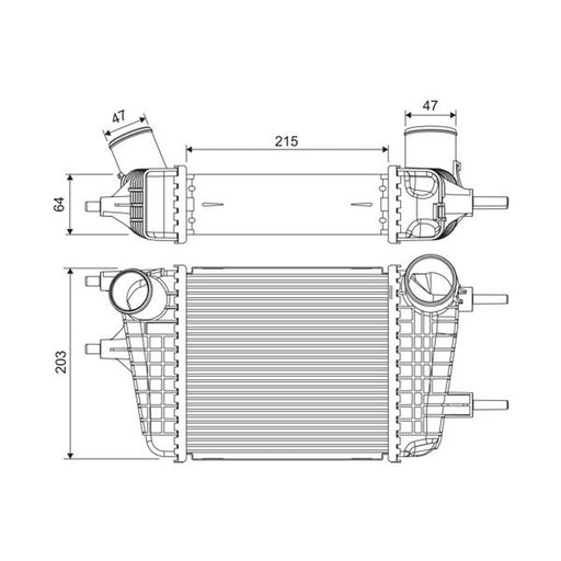 Valeo Intercooler (Charge Air Cooler) 822913