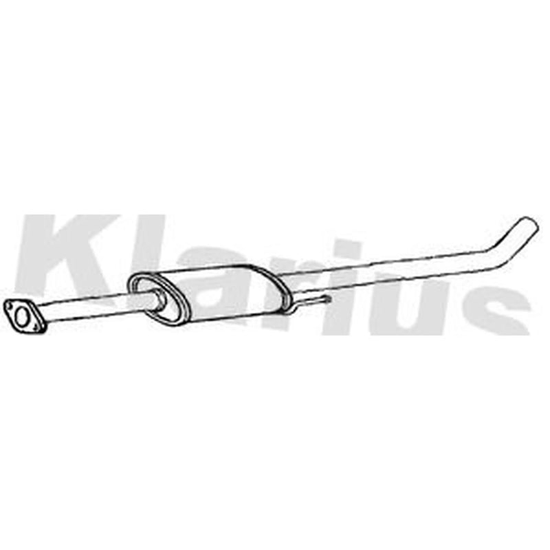 Klarius Box With Centre Pipe Centre fits Hyundai I30 2011-2016 1.4 1.6