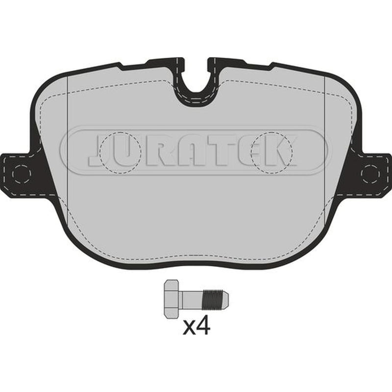 Juratek Rear Brake Pad Set fits Land Rover Range Rover 2009-2012 4.4 5.0