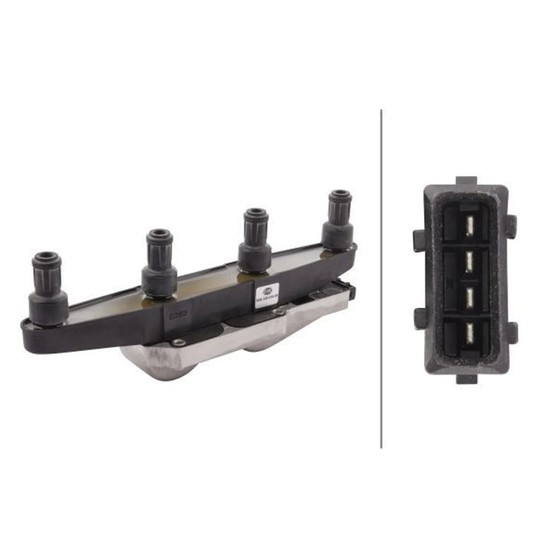 Hella Ignition Coil Pack fits Skoda Fabia I 1999-2003 1.0 1.4