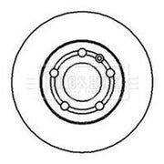 Borg & Beck Front Brake Discs & Pads fits VW Polo III Classic 1997-1999 1.9