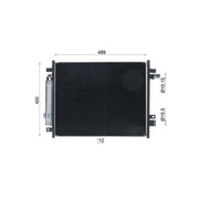 Mahle Air Conditioning Condenser fits Nissan Note 2012-2016 1.2 1.5