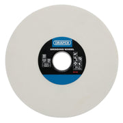 Draper Aluminium Oxide Bench Grinding Wheel, 200 x 25mm, 80G, White 04142 Draper - Dynamic Drive