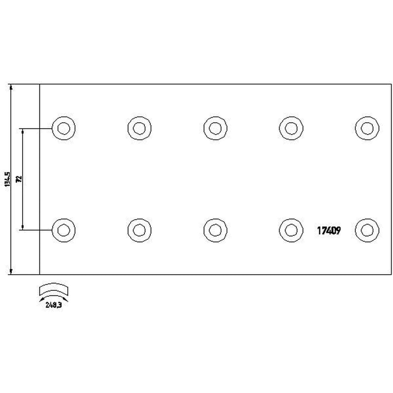 Textar Textar Cv Brake Lining Set 1740910