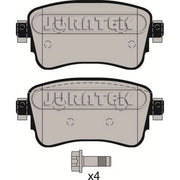 Juratek Rear Brake Pad Set fits Citroën Dispatch III 2016-2025 1.5 1.6 2.0