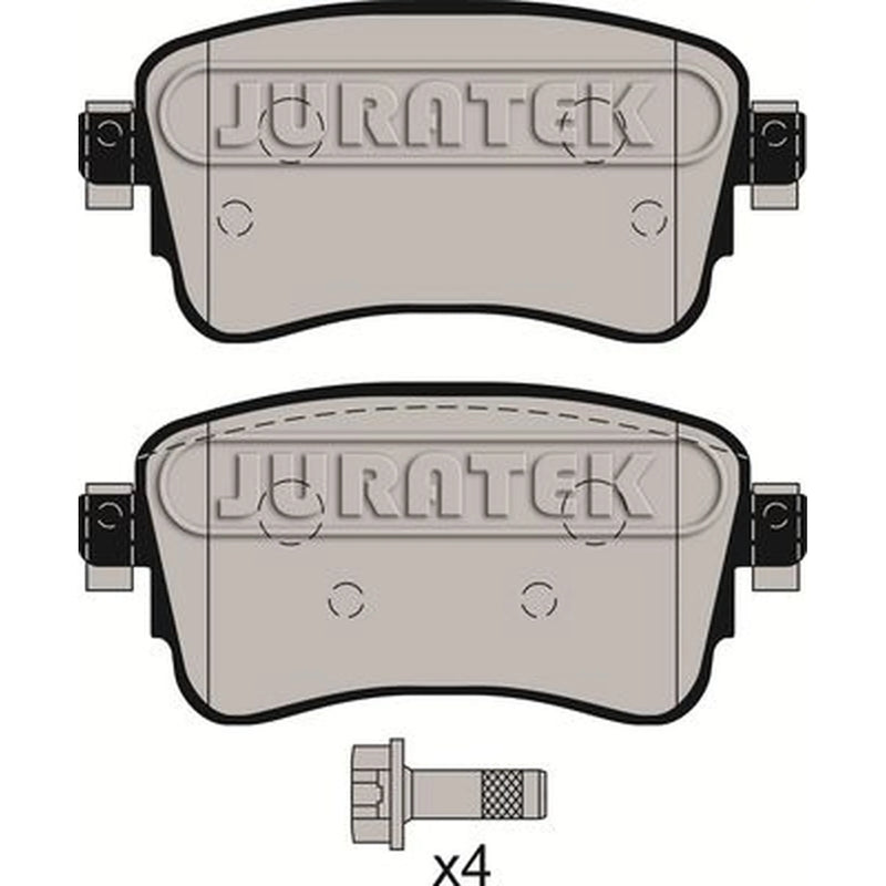 Juratek Rear Brake Pad Set fits Citroën Dispatch III 2016-2025 1.5 1.6 2.0