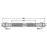 Borg & Beck Brake Hydraulic Hose Line Rear Right BBH7461