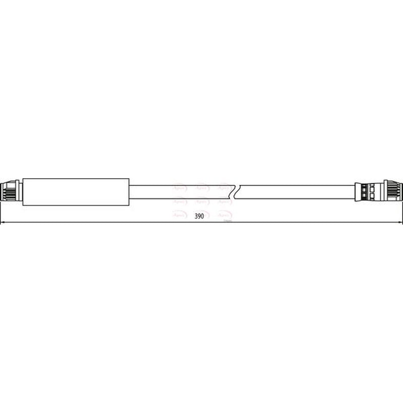 Apec Brake Hydraulic Hose Line Rear fits Citroën Dispatch I 1995-2006 1.9 2.0