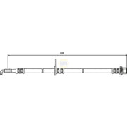 NAPA Brake Hydraulic Hose Line Front Left NBH1146